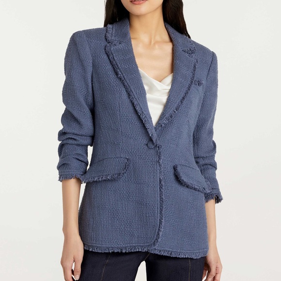 cinq a sept Jackets & Blazers - Cinq à Sept Blue Textured Blazer